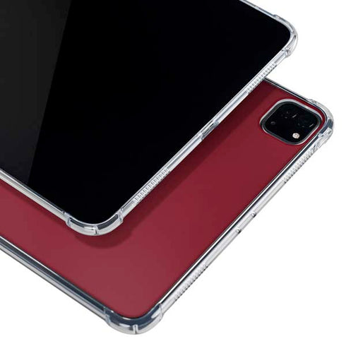 Burgundy iPad Pro 11in (2024) Clear Case